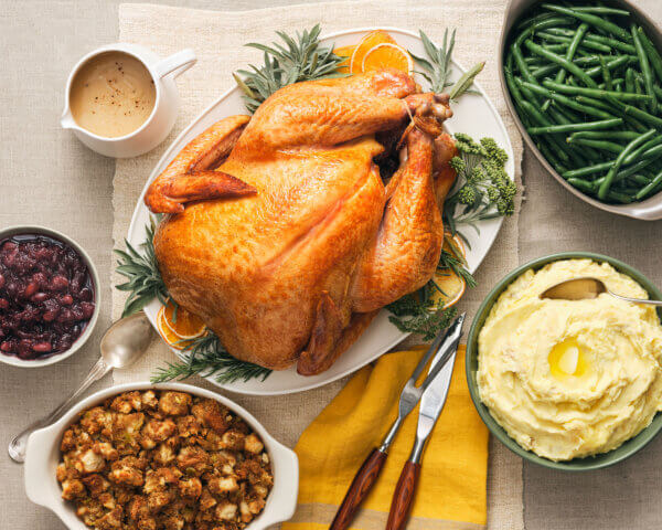 Holiday Turkey Table Setting